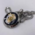 Collana in ottone anallergico, colore argento