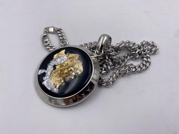 Collana in ottone anallergico, colore argento
