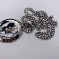 Collana in ottone anallergico, colore argento
