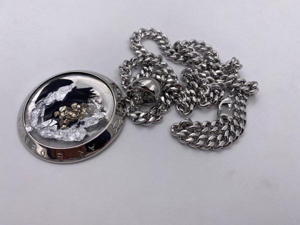 Collana in ottone anallergico, colore argento