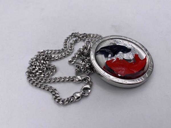 Collana in ottone anallergico, colore argento