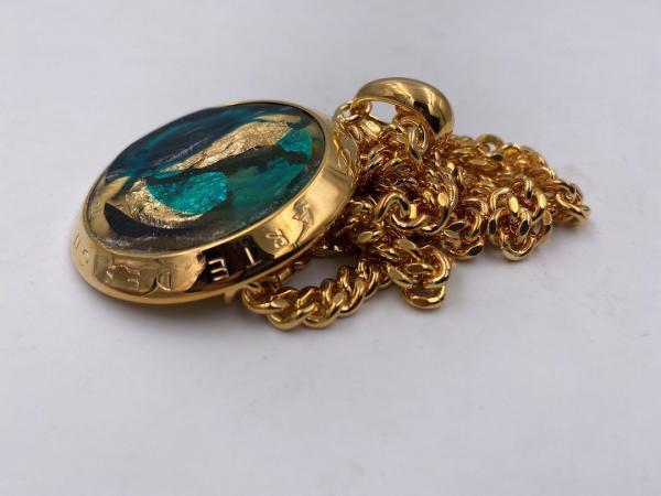 Collana in ottone anallergico, colore oro