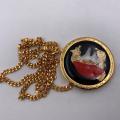 Collana in ottone anallergico, colore oro