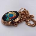 Collana in ottone anallergico, colore oro rosé