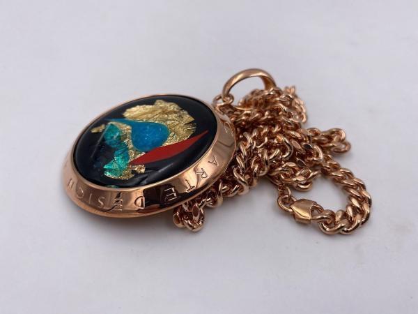 Collana in ottone anallergico, colore oro rosé