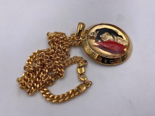 Collana in ottone anallergico, colore oro