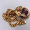 Collana in ottone anallergico, colore oro