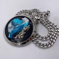 Collana in ottone anallergico, colore argento