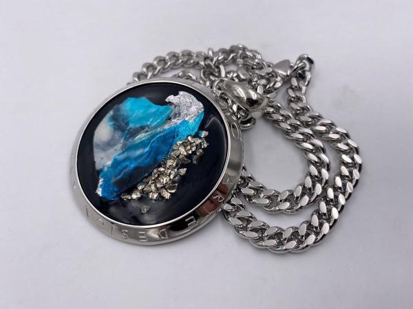 Collana in ottone anallergico, colore argento