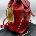 Zaino in Vera Pelle, colore rosso