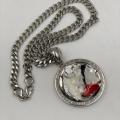 Collana in ottone anallergico, colore argento