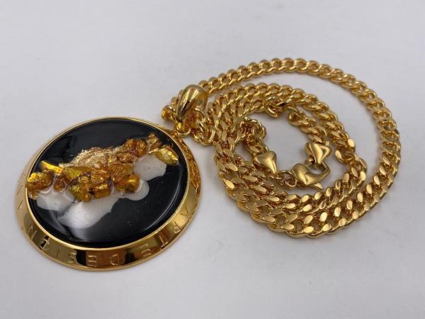 Collana in ottone anallergico, colore oro