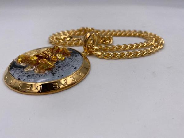 Collana in ottone anallergico, colore oro