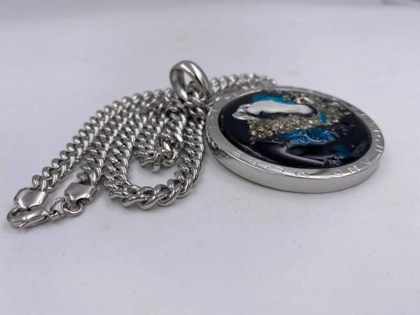 Collana in ottone anallergico, colore argento