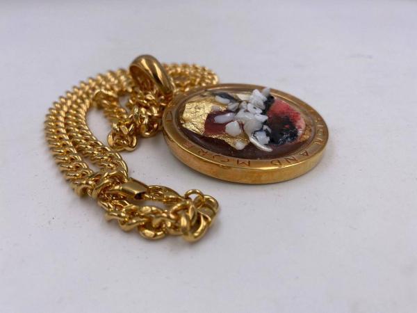 Collana in ottone anallergico, colore oro