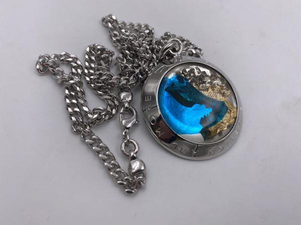 Collana in ottone anallergico, colore argento