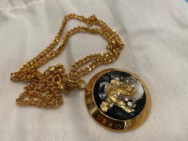 Collana in ottone anallergico, colore oro