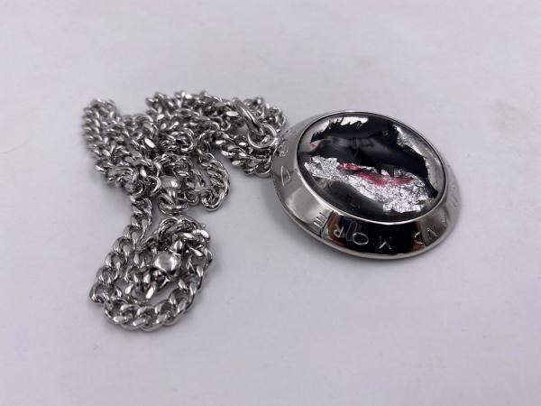 Collana in ottone anallergico, colore argento