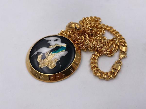 Collana in ottone anallergico, colore oro