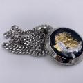 Collana in ottone anallergico, colore argento