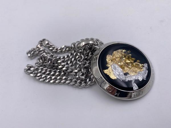 Collana in ottone anallergico, colore argento