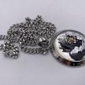 Collana in ottone anallergico, colore argento