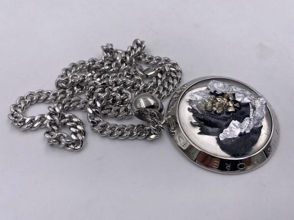 Collana in ottone anallergico, colore argento
