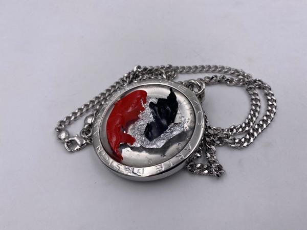 Collana in ottone anallergico, colore argento