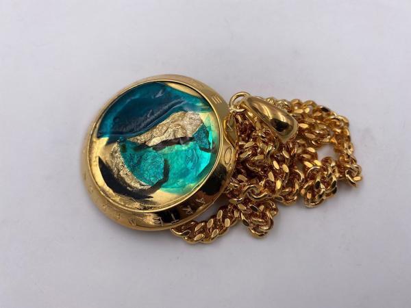 Collana in ottone anallergico, colore oro