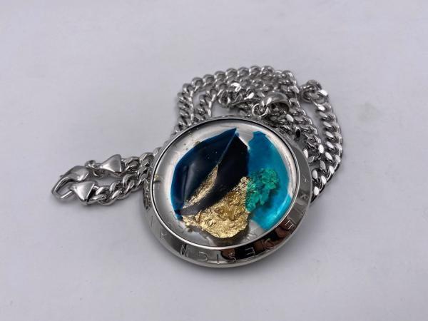 Collana in ottone anallergico, colore argento