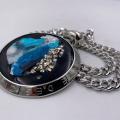 Collana in ottone anallergico, colore argento