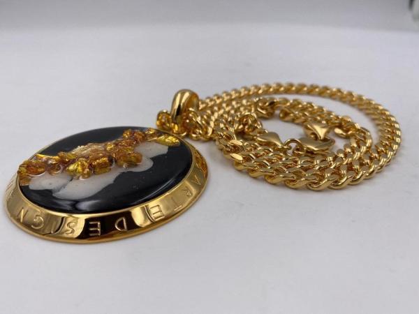 Collana in ottone anallergico, colore oro