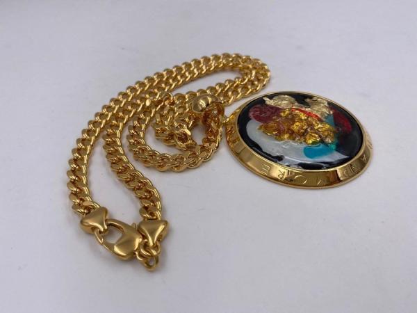 Collana in ottone anallergico, colore oro