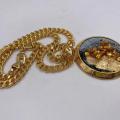 Collana in ottone anallergico, colore oro