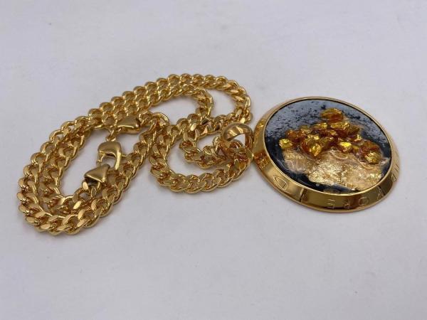 Collana in ottone anallergico, colore oro