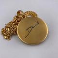 Collana in ottone anallergico, colore oro