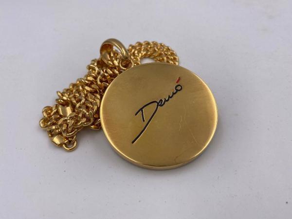 Collana in ottone anallergico, colore oro