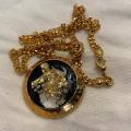Collana in ottone anallergico, colore oro