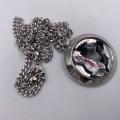 Collana in ottone anallergico, colore argento