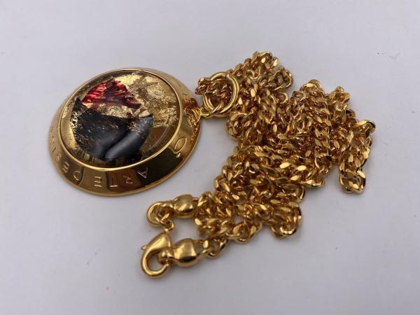 Collana in ottone anallergico, colore oro