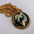 Collana in ottone anallergico, colore oro