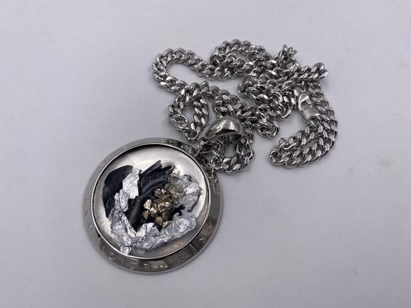 Collana in ottone anallergico, colore argento