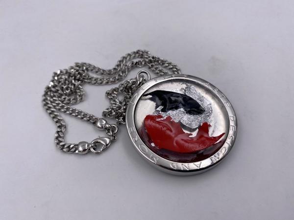Collana in ottone anallergico, colore argento