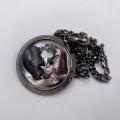 Collana in ottone anallergico, colore nero fumé