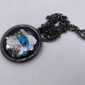 Collana in ottone anallergico, colore nero fumé
