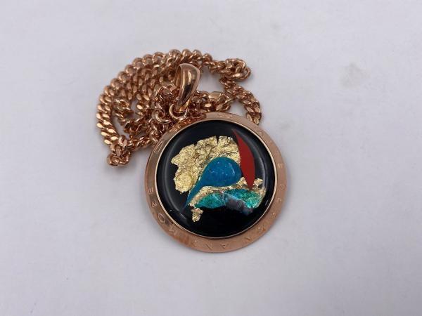 Collana in ottone anallergico, colore oro rosé