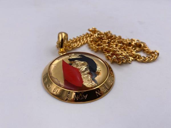 Collana in ottone anallergico, colore oro