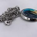 Collana in ottone anallergico, colore argento
