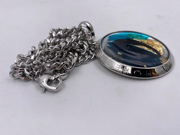 Collana in ottone anallergico, colore argento