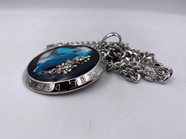 Collana in ottone anallergico, colore argento
